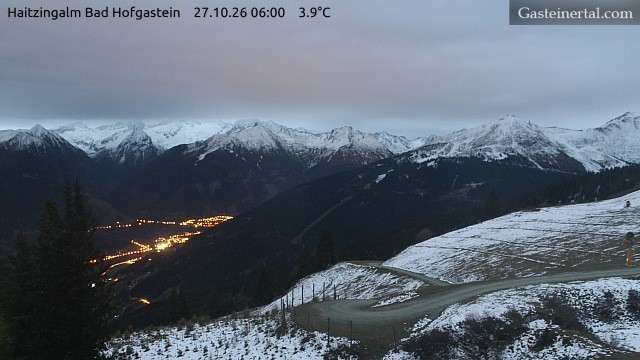 Archiv Foto Webcam Bad Hofgastein: Ausblick Haitzingalm