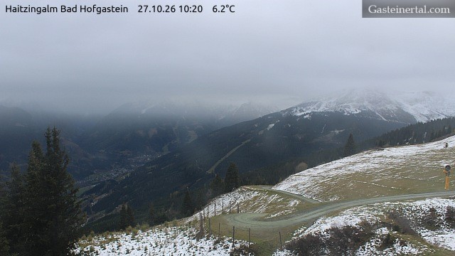 Archiv Foto Webcam Bad Hofgastein: Ausblick Haitzingalm