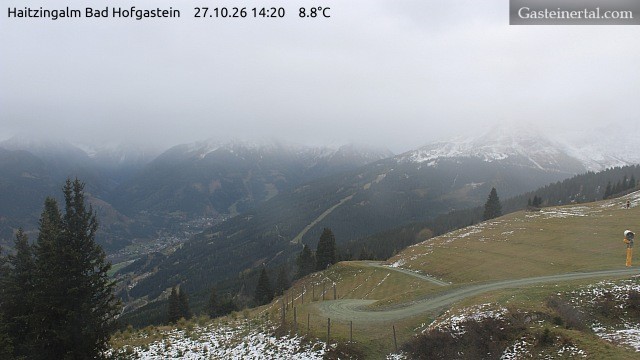 Archiv Foto Webcam Bad Hofgastein: Ausblick Haitzingalm