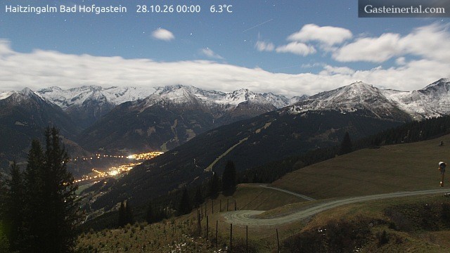 Archiv Foto Webcam Bad Hofgastein: Ausblick Haitzingalm