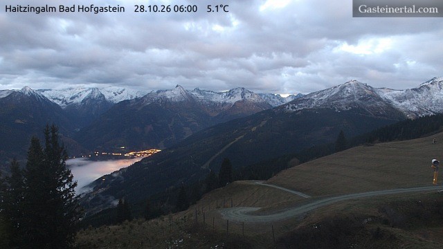 Archiv Foto Webcam Bad Hofgastein: Ausblick Haitzingalm
