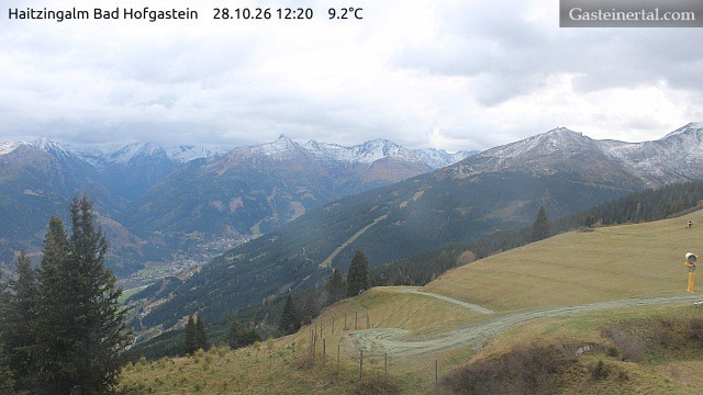 Archiv Foto Webcam Bad Hofgastein: Ausblick Haitzingalm