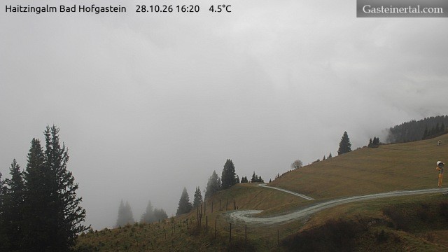 Archiv Foto Webcam Bad Hofgastein: Ausblick Haitzingalm