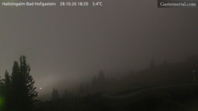 Archiv Foto Webcam Bad Hofgastein: Ausblick Haitzingalm