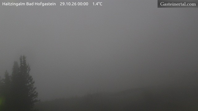 Archiv Foto Webcam Bad Hofgastein: Ausblick Haitzingalm