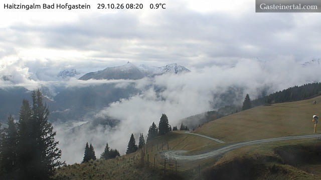 Archiv Foto Webcam Bad Hofgastein: Ausblick Haitzingalm