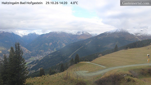 Archiv Foto Webcam Bad Hofgastein: Ausblick Haitzingalm