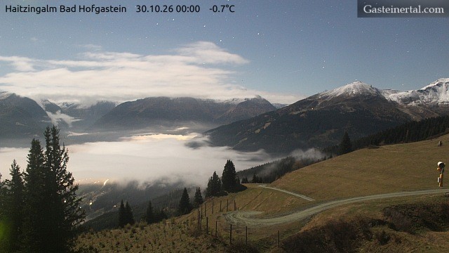 Archiv Foto Webcam Bad Hofgastein: Ausblick Haitzingalm