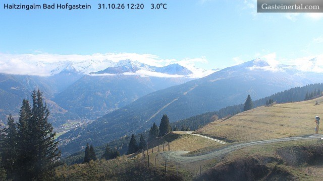 Archiv Foto Webcam Bad Hofgastein: Ausblick Haitzingalm