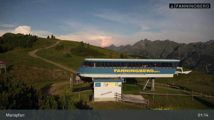 Archiv Foto Webcam Fanningberg - Bergstation