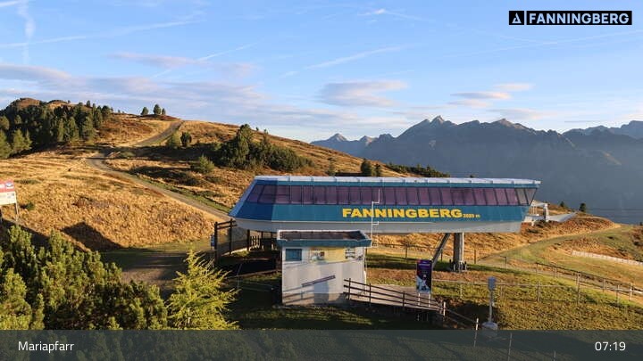 Archiv Foto Webcam Fanningberg - Bergstation
