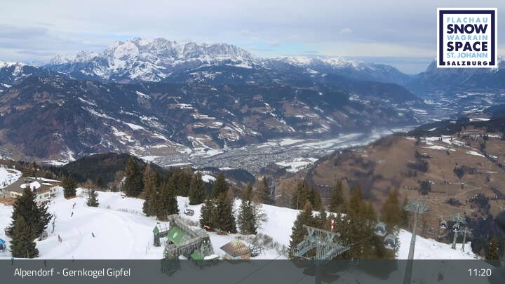 Archived image Webcam mountain "Gernkogel" in St. Johann Alpendorf