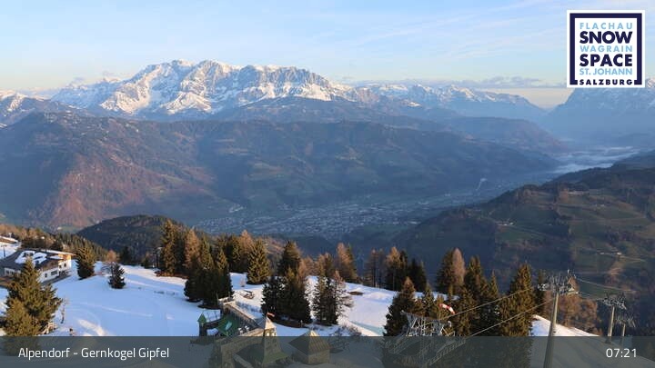 Archived image Webcam mountain "Gernkogel" in St. Johann Alpendorf