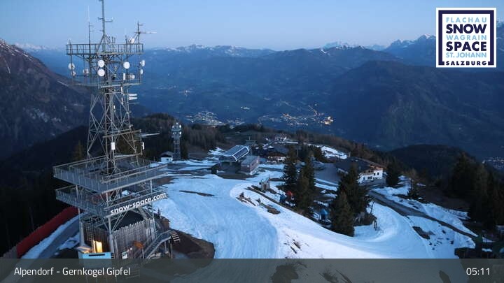Archived image Webcam mountain "Gernkogel" in St. Johann Alpendorf