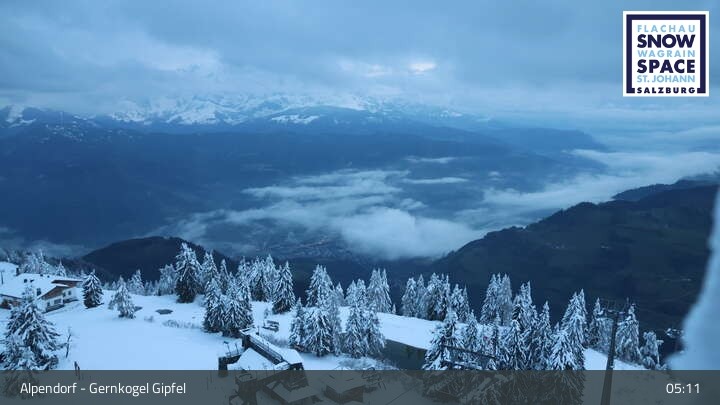 Archived image Webcam mountain "Gernkogel" in St. Johann Alpendorf