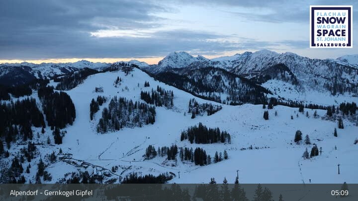 Archived image Webcam mountain "Gernkogel" in St. Johann Alpendorf