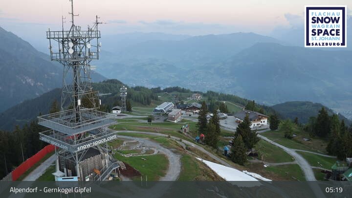 Archived image Webcam mountain "Gernkogel" in St. Johann Alpendorf