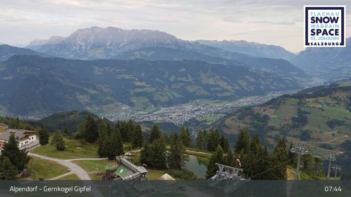 Archived image Webcam mountain "Gernkogel" in St. Johann Alpendorf