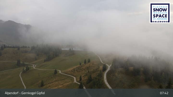 Archived image Webcam mountain "Gernkogel" in St. Johann Alpendorf