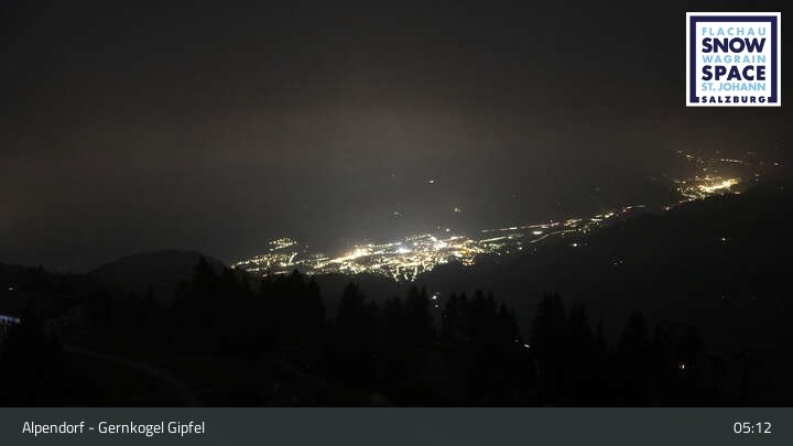 Archived image Webcam mountain "Gernkogel" in St. Johann Alpendorf