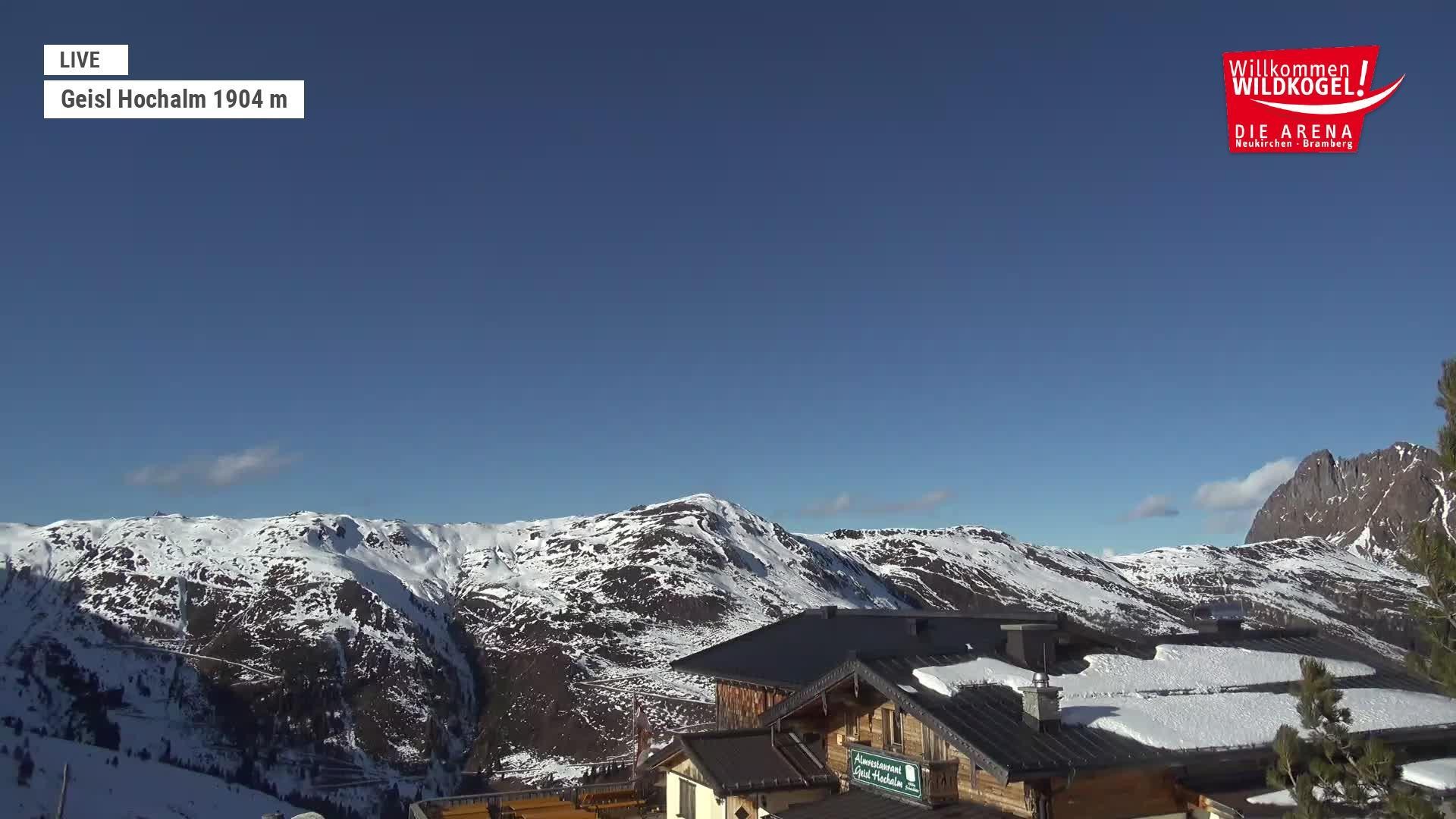 Archived image Webcam Panorama restaurant Wildkogel-Arena