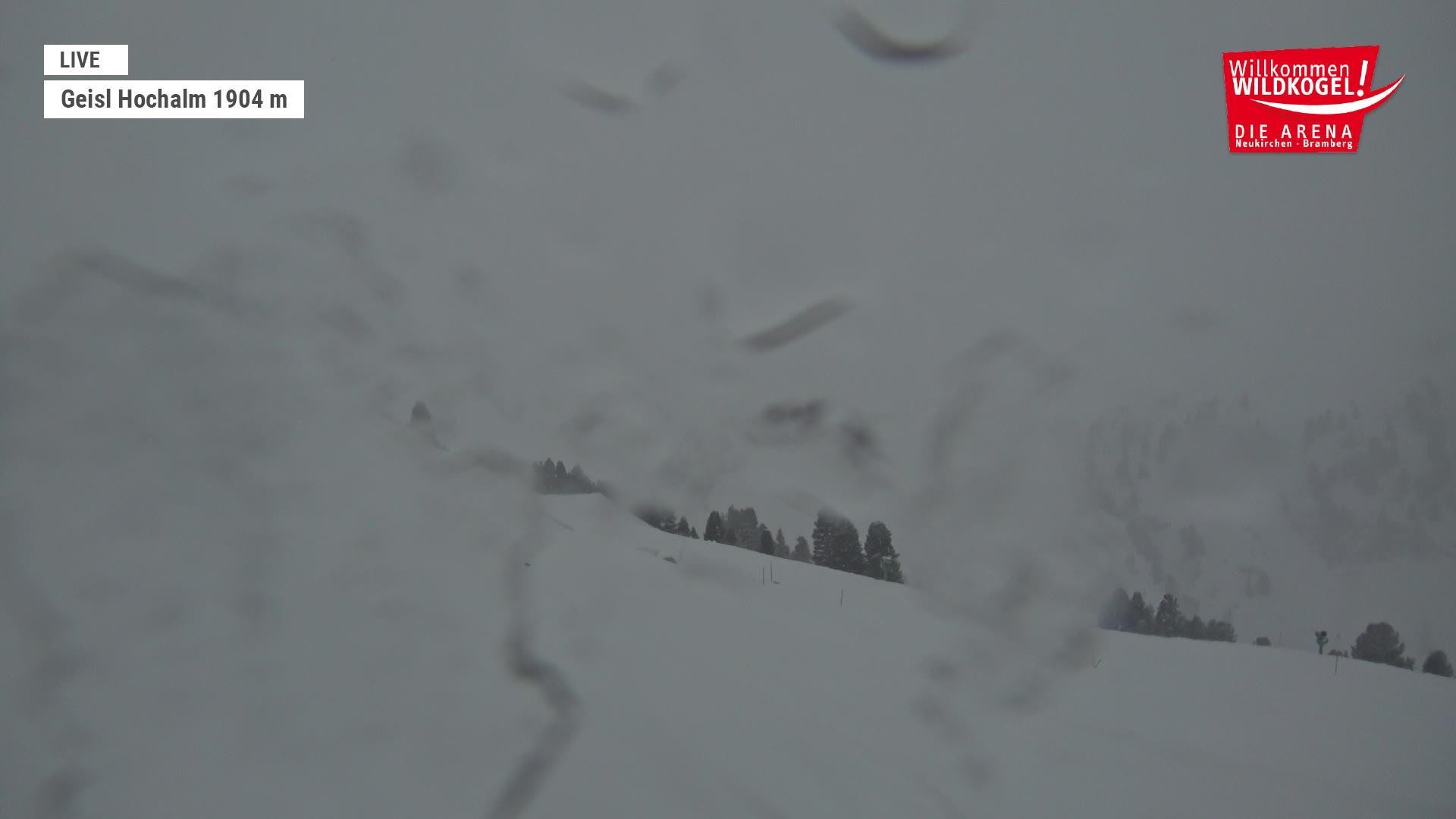 Archived image Webcam Panorama restaurant Wildkogel-Arena