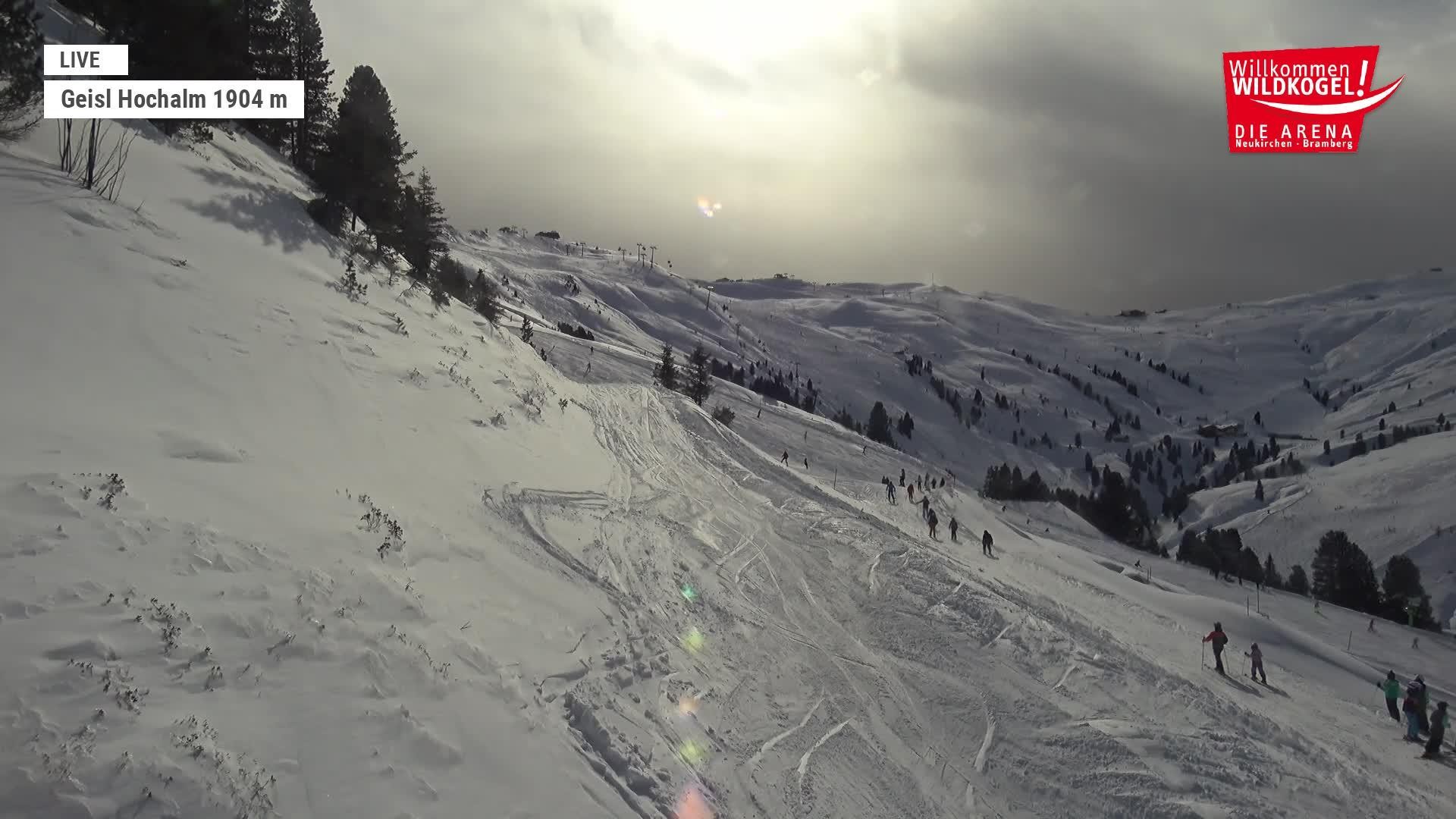 Archived image Webcam Panorama restaurant Wildkogel-Arena