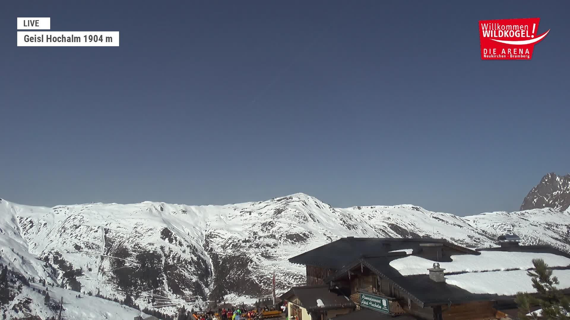 Archived image Webcam Panorama restaurant Wildkogel-Arena