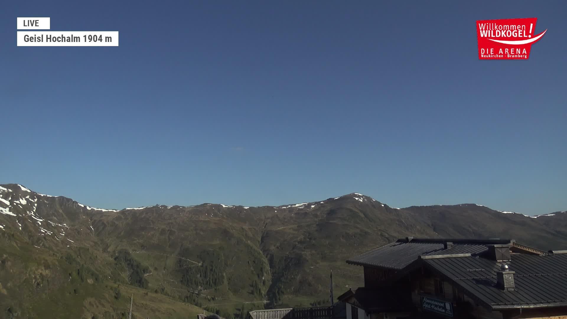 Archived image Webcam Panorama restaurant Wildkogel-Arena