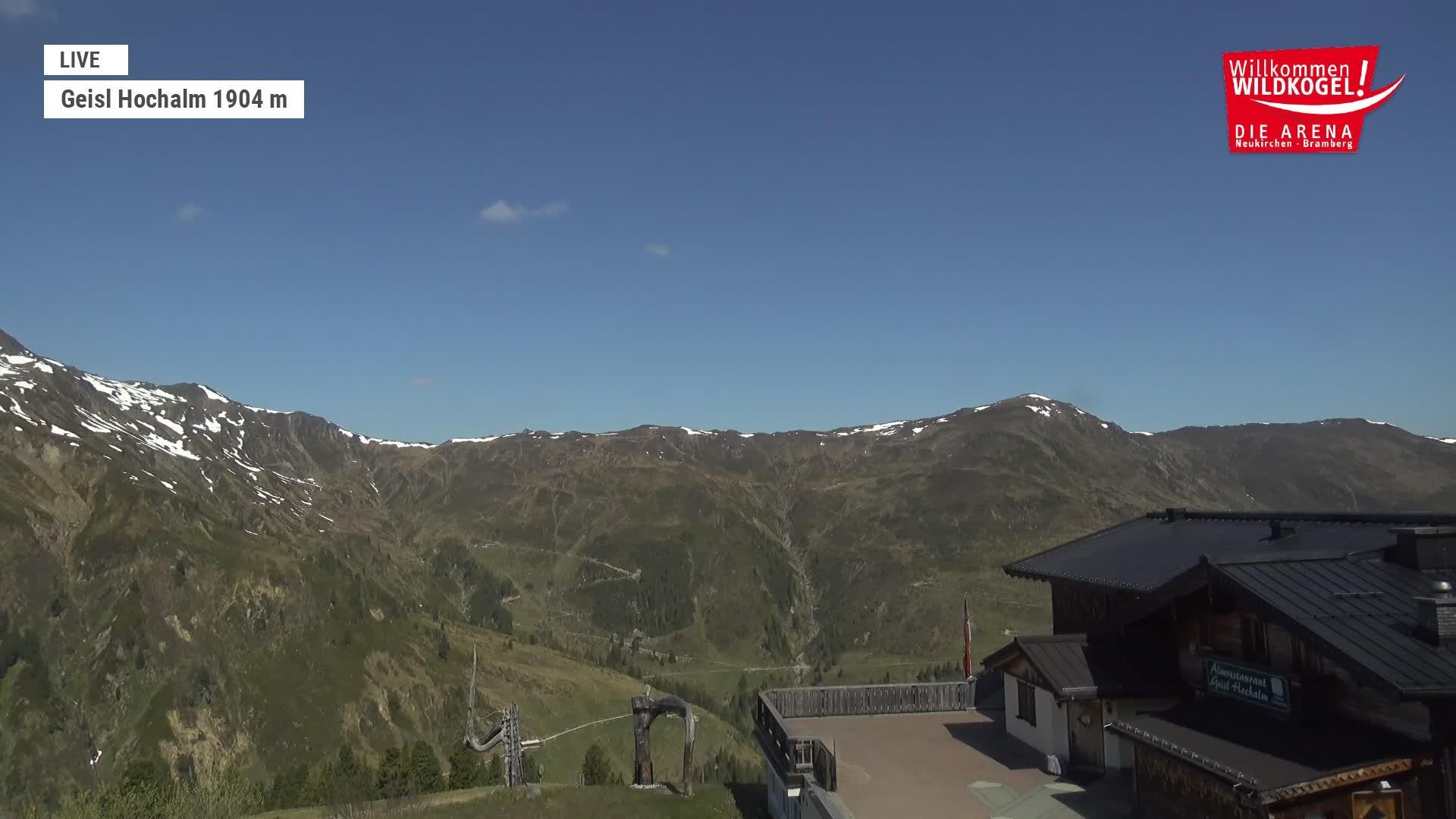 Archived image Webcam Panorama restaurant Wildkogel-Arena