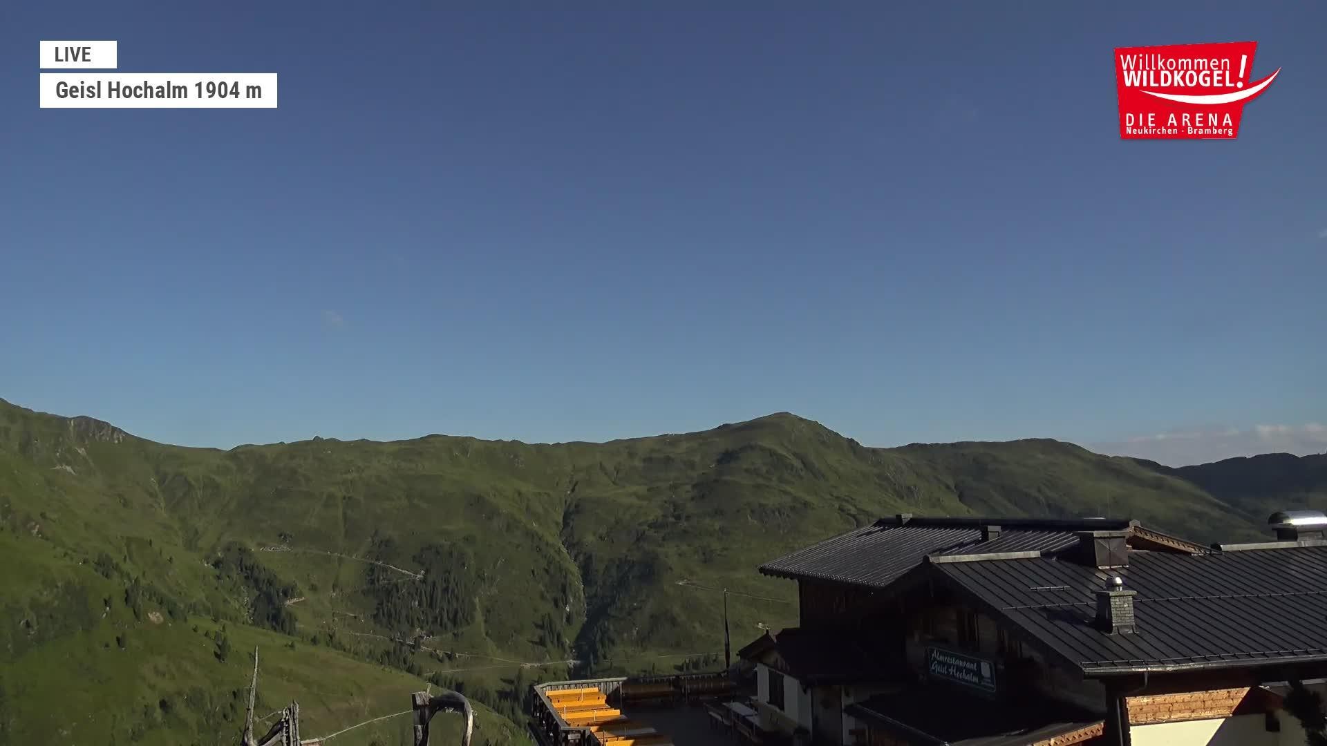 Archived image Webcam Panorama restaurant Wildkogel-Arena