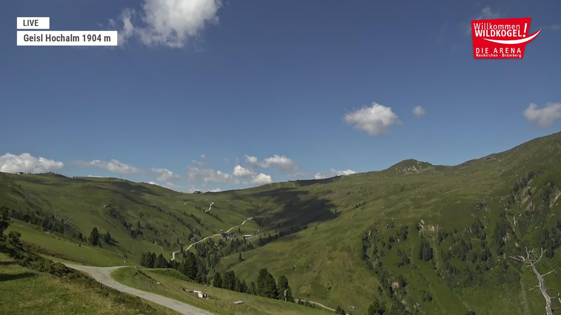 Archived image Webcam Panorama restaurant Wildkogel-Arena