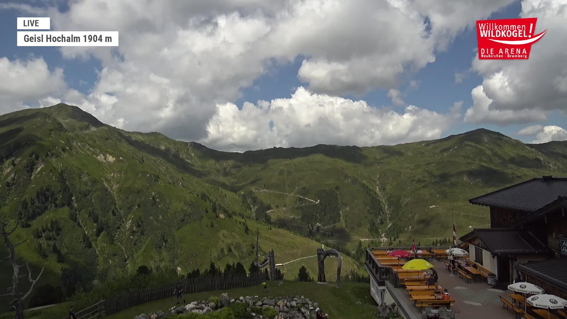 Archived image Webcam Panorama restaurant Wildkogel-Arena