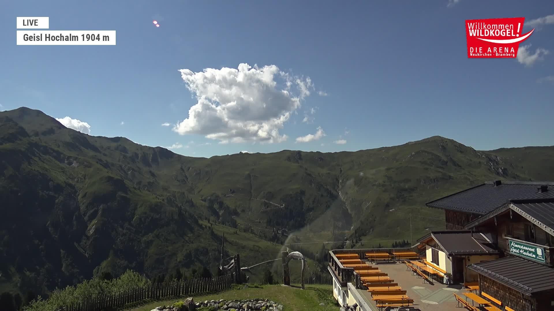 Archived image Webcam Panorama restaurant Wildkogel-Arena