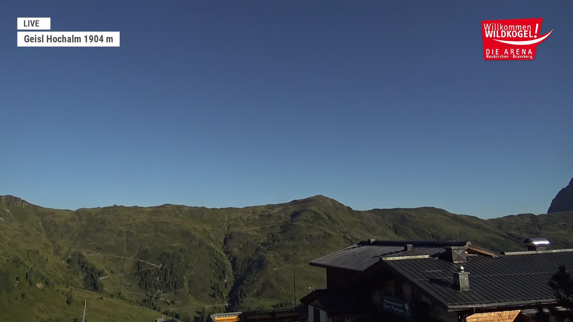 Archived image Webcam Panorama restaurant Wildkogel-Arena