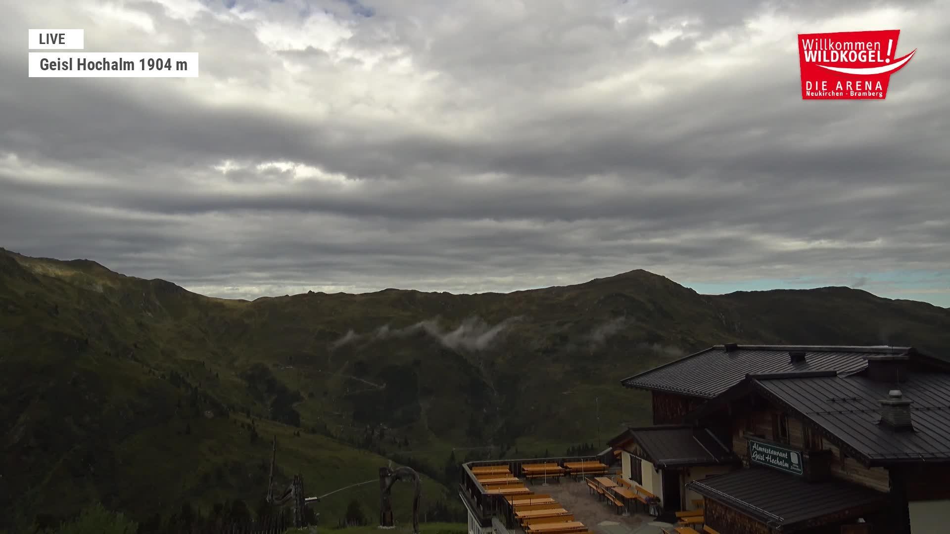 Archived image Webcam Panorama restaurant Wildkogel-Arena