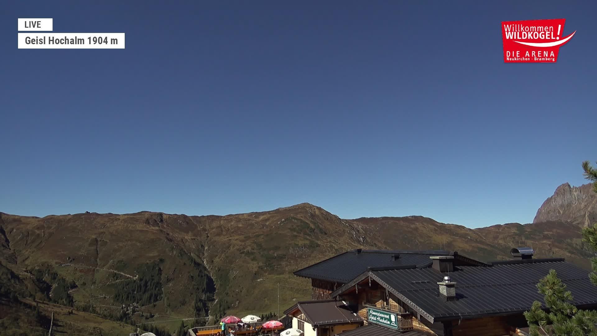 Archived image Webcam Panorama restaurant Wildkogel-Arena