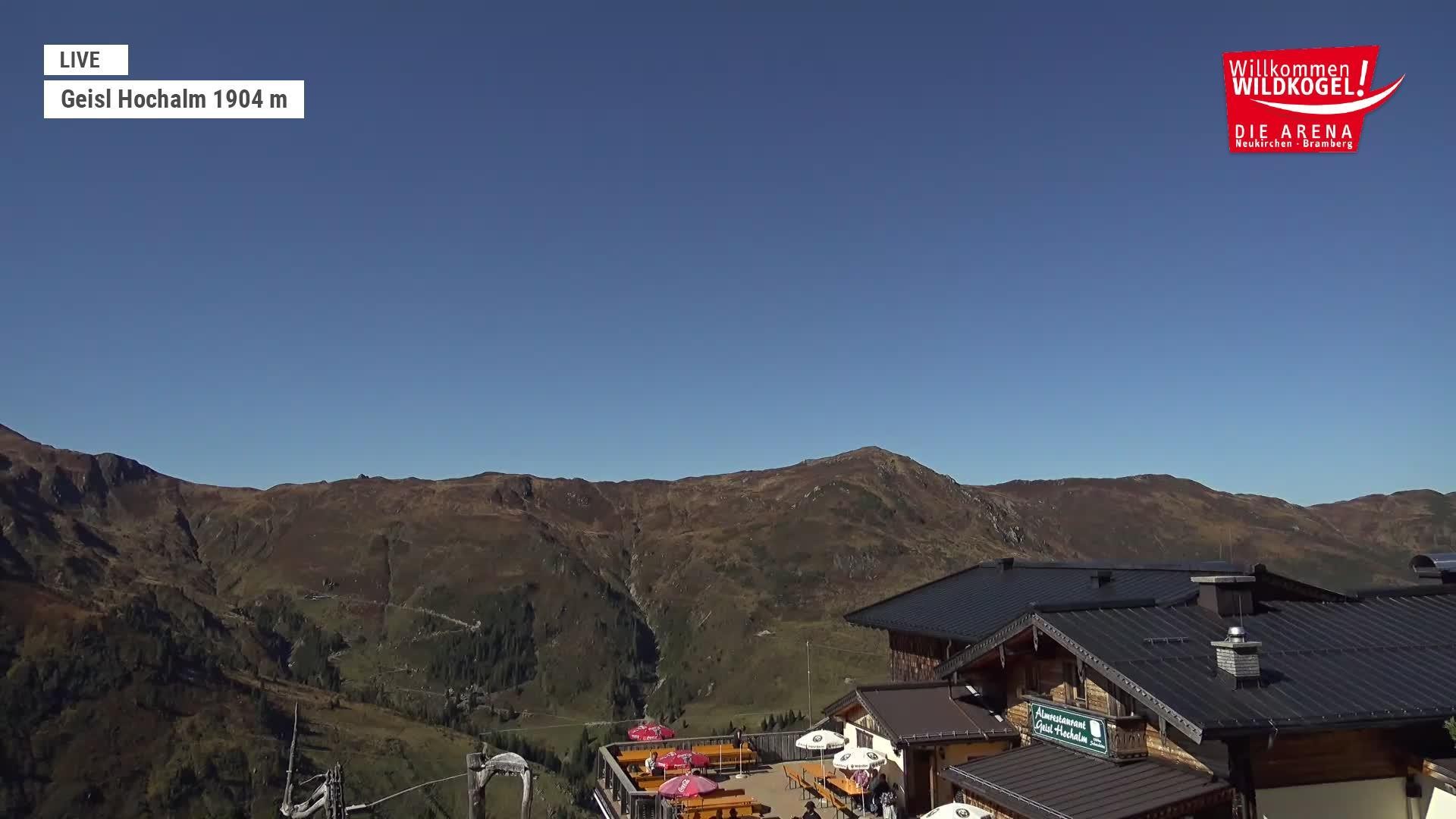 Archived image Webcam Panorama restaurant Wildkogel-Arena