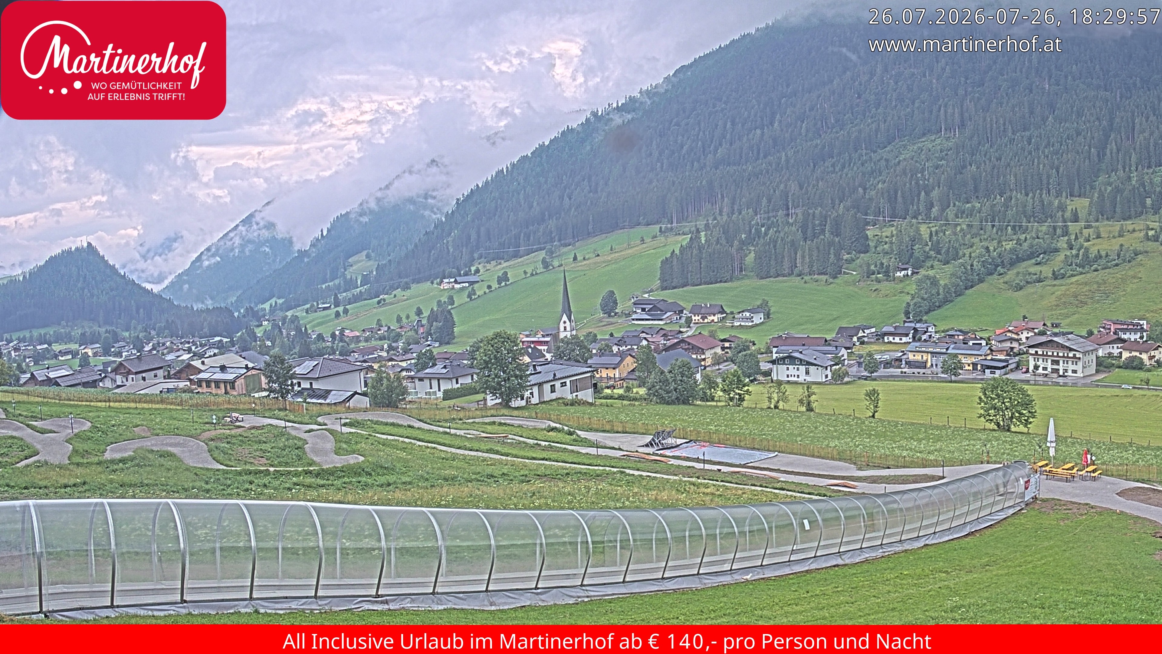 Archived image Webcam Clear view of the town St. Martin in the greater area of Salzburg