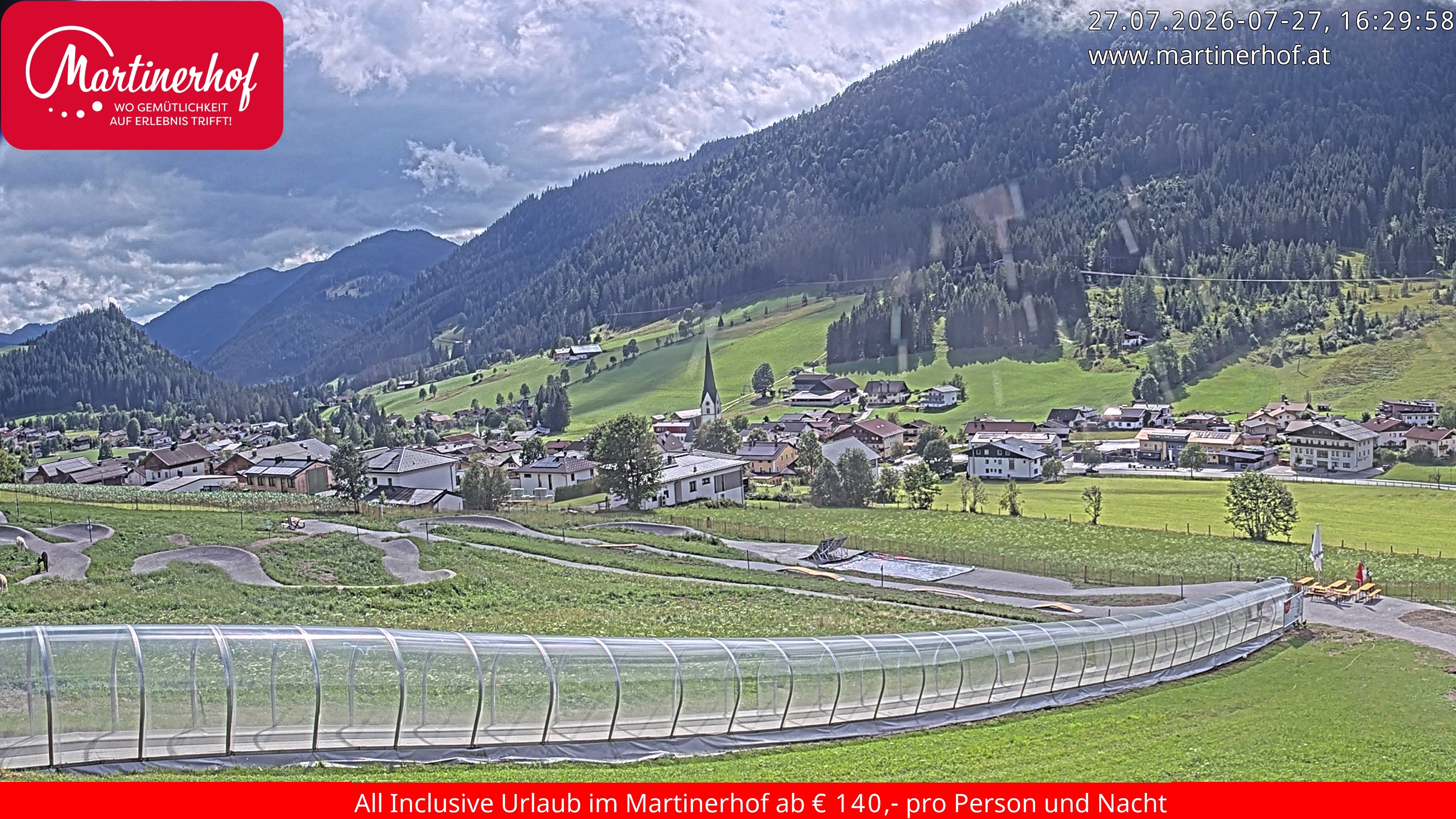 Archiv Foto Webcam Sicht auf St. Martin am Tennengebirge