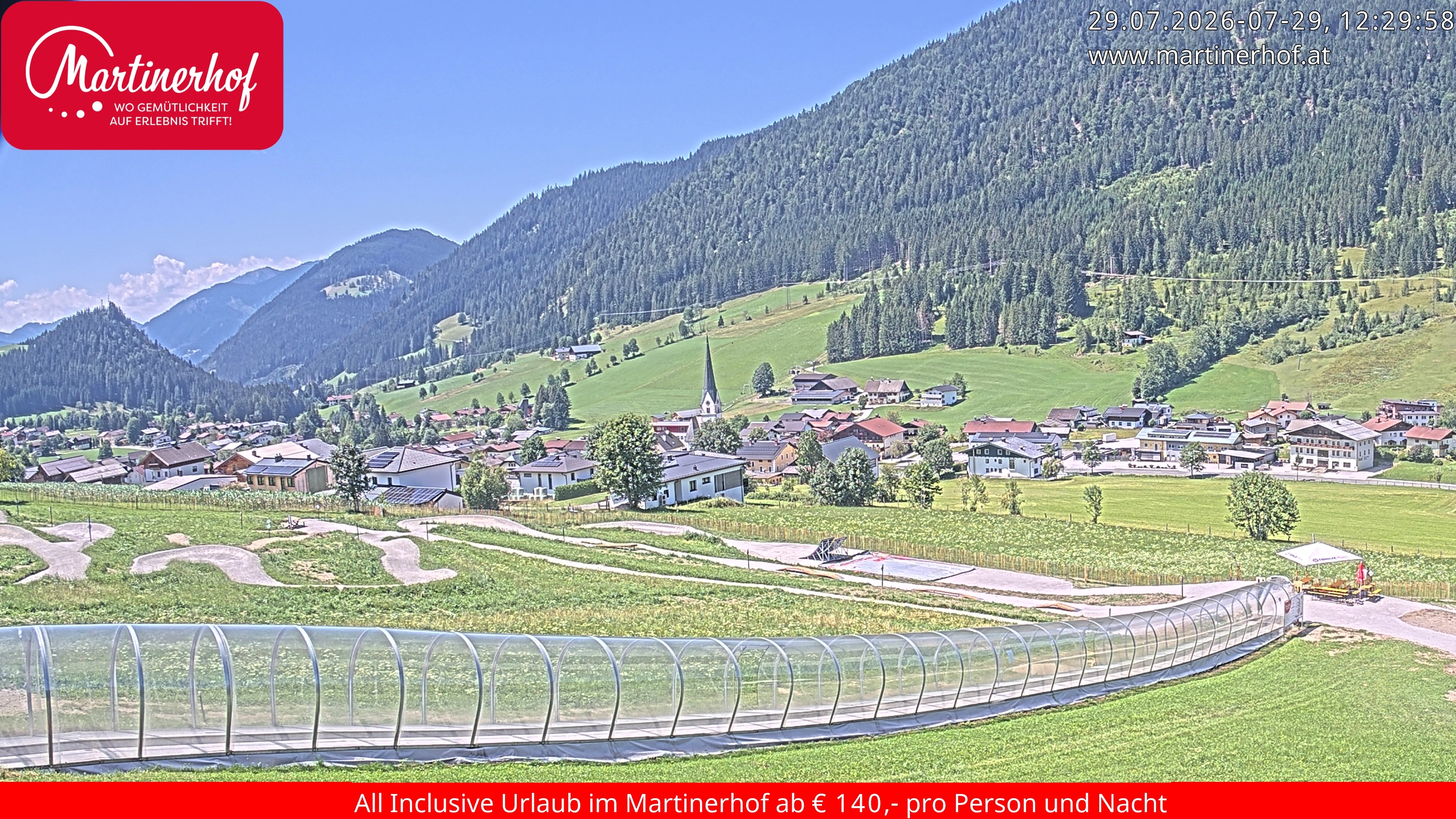 Archiv Foto Webcam Sicht auf St. Martin am Tennengebirge