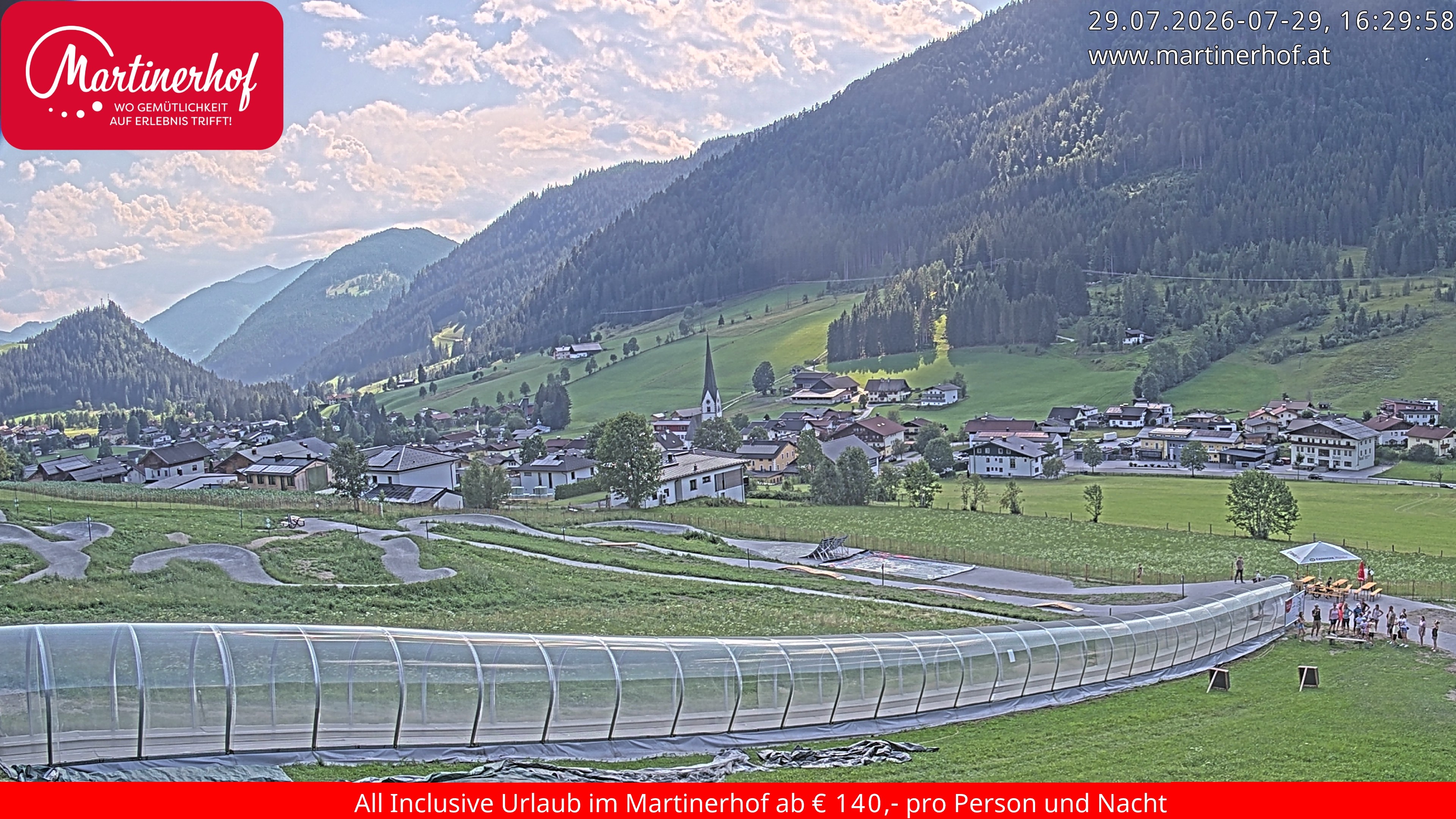 Archiv Foto Webcam Sicht auf St. Martin am Tennengebirge