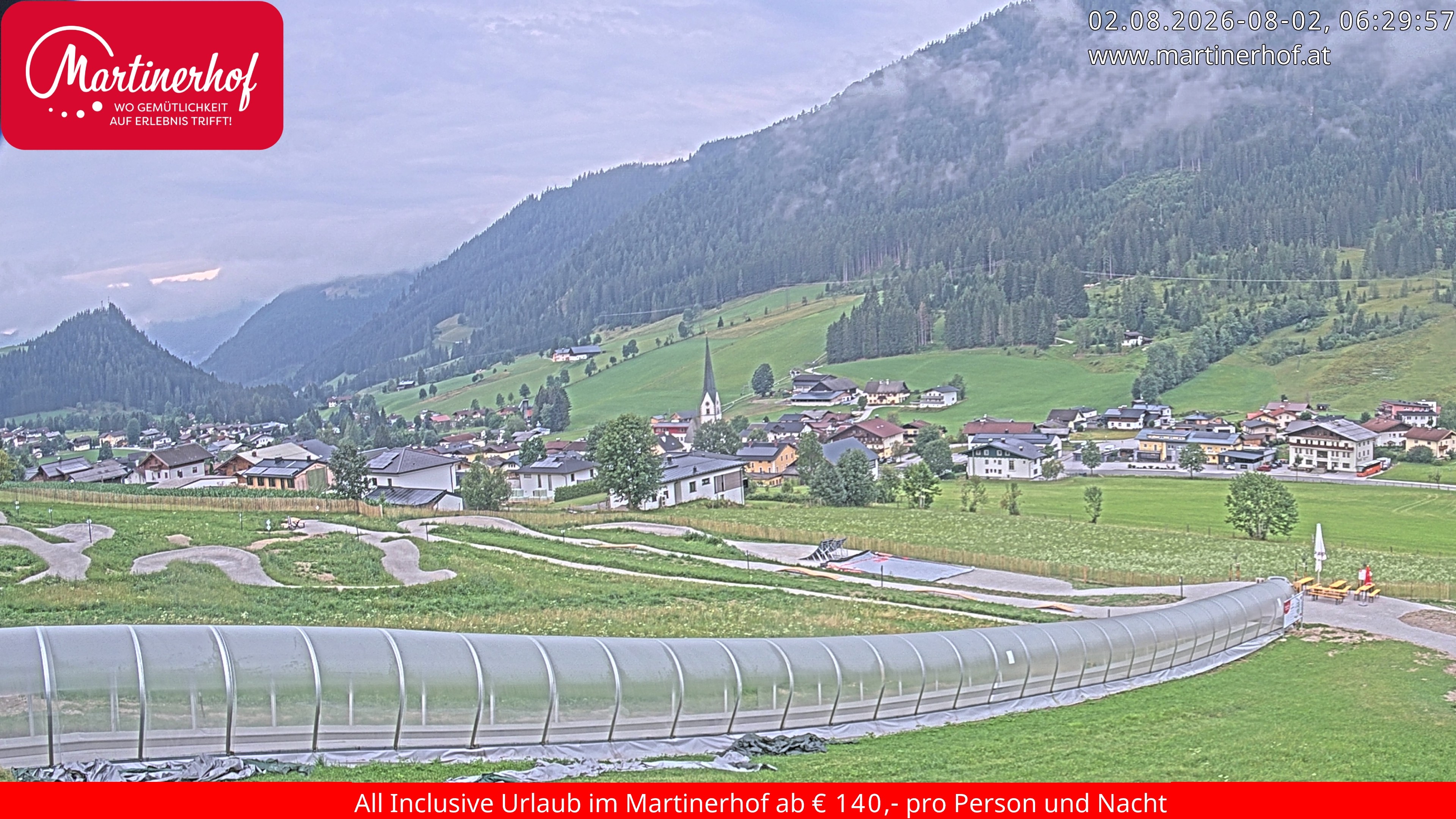 Archiv Foto Webcam Sicht auf St. Martin am Tennengebirge