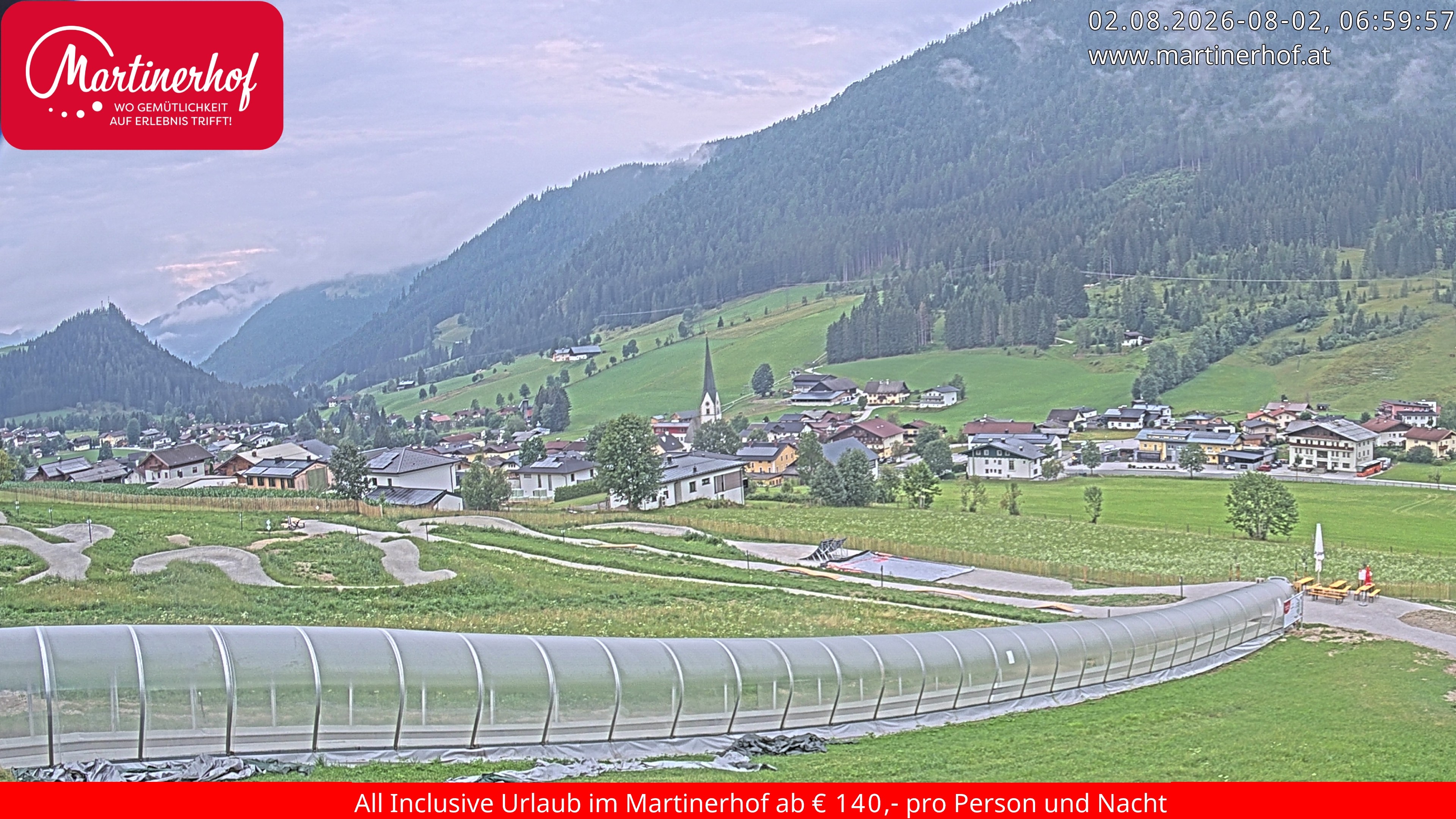 Archiv Foto Webcam Sicht auf St. Martin am Tennengebirge