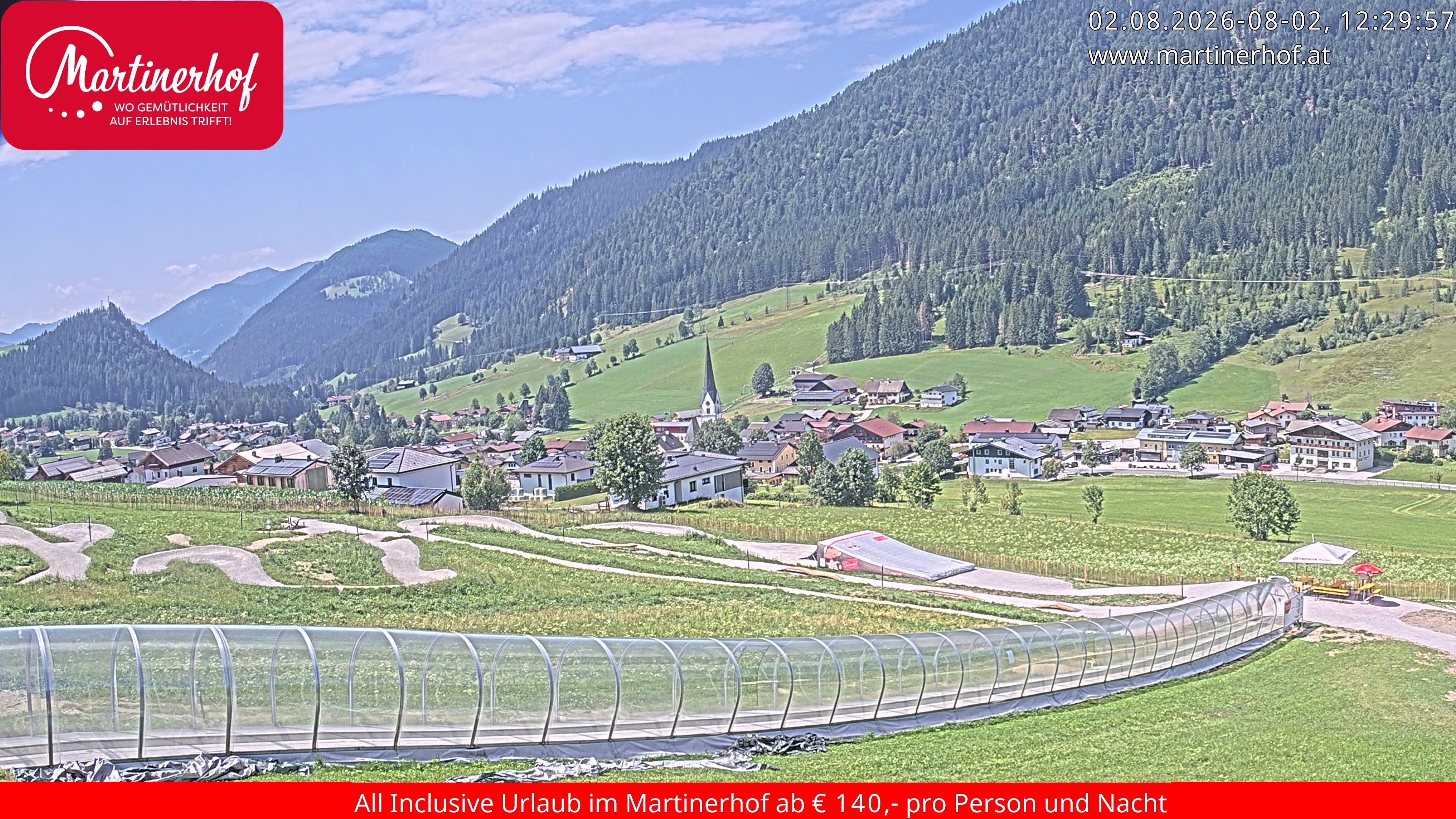 Archived image Webcam Clear view of the town St. Martin in the greater area of Salzburg