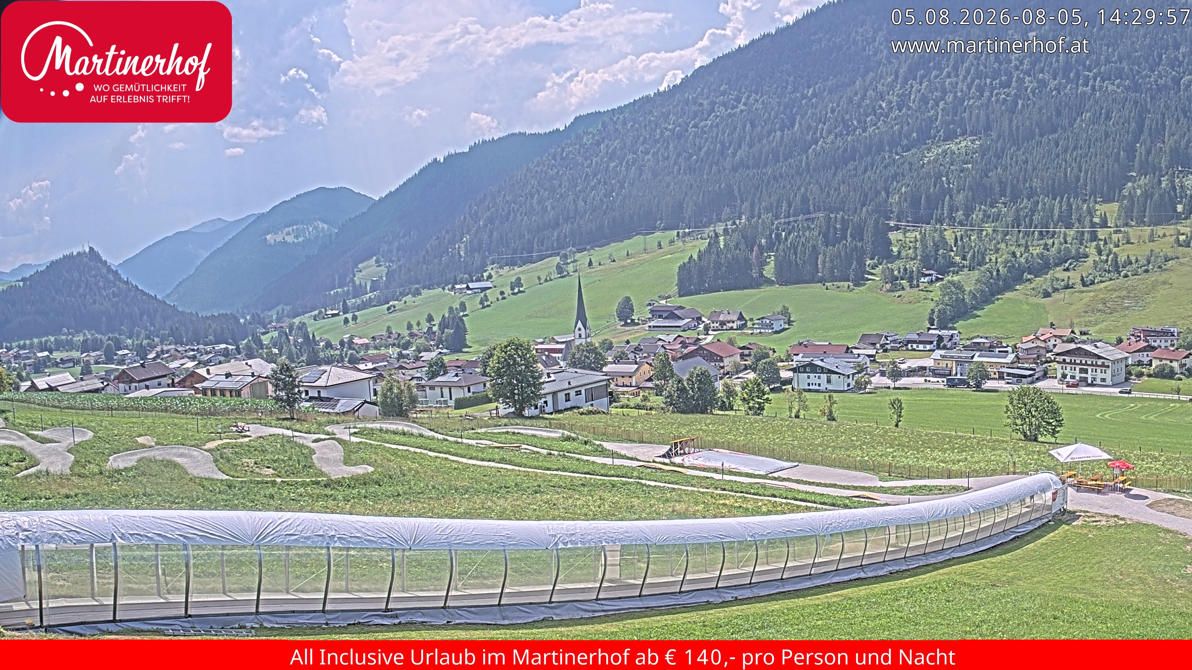 Archived image Webcam Clear view of the town St. Martin in the greater area of Salzburg