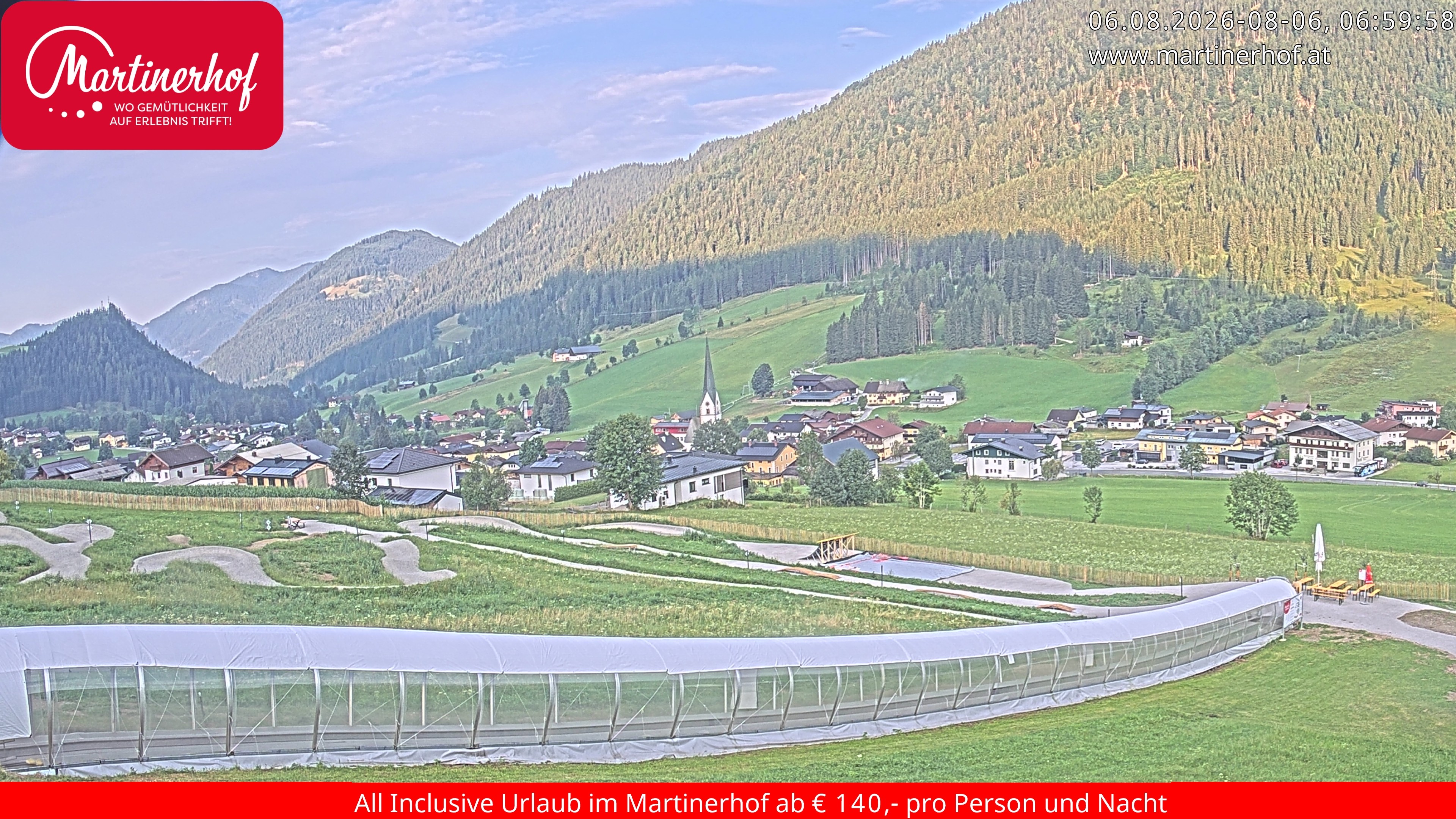 Archiv Foto Webcam Sicht auf St. Martin am Tennengebirge
