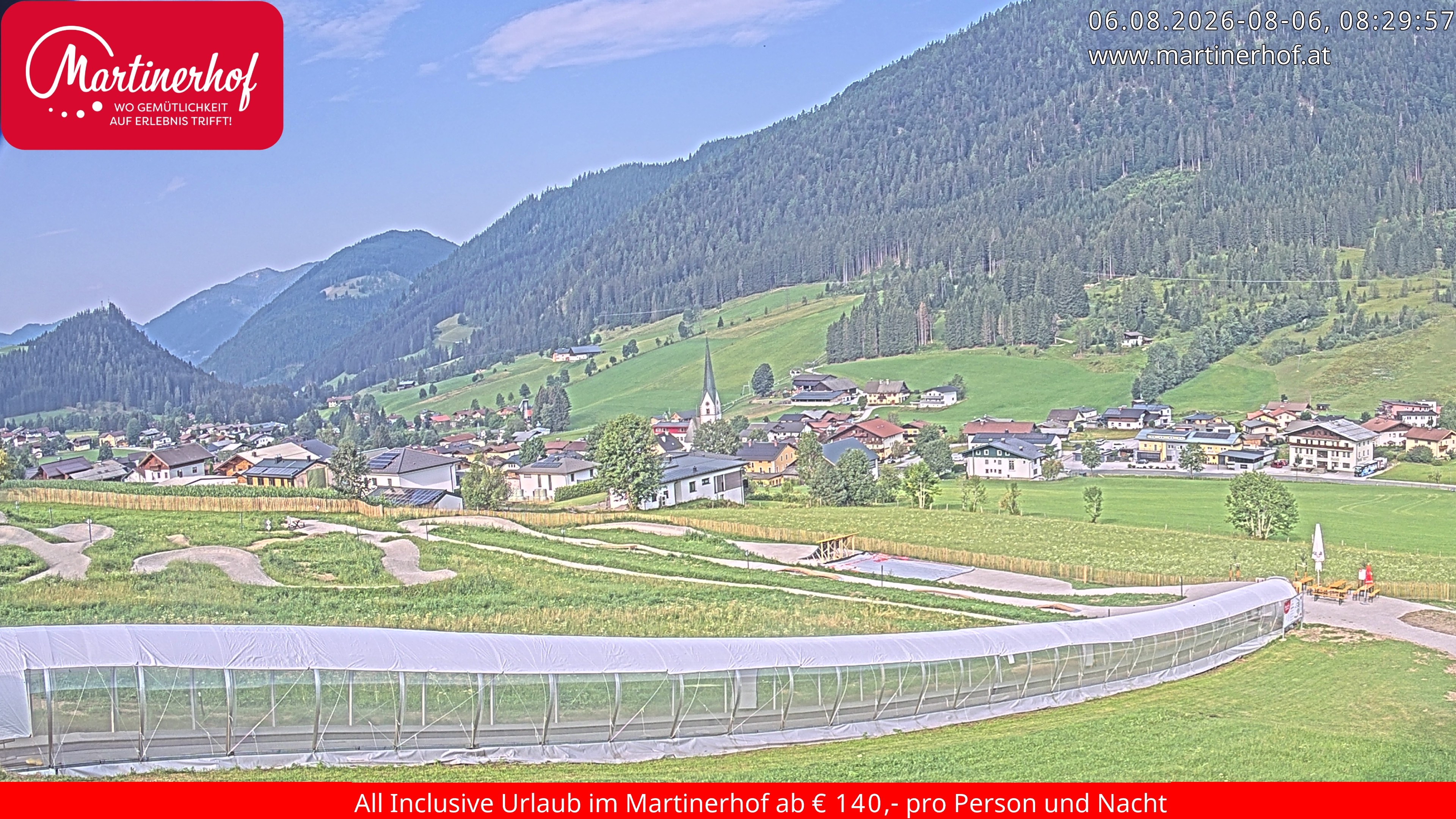 Archiv Foto Webcam Sicht auf St. Martin am Tennengebirge