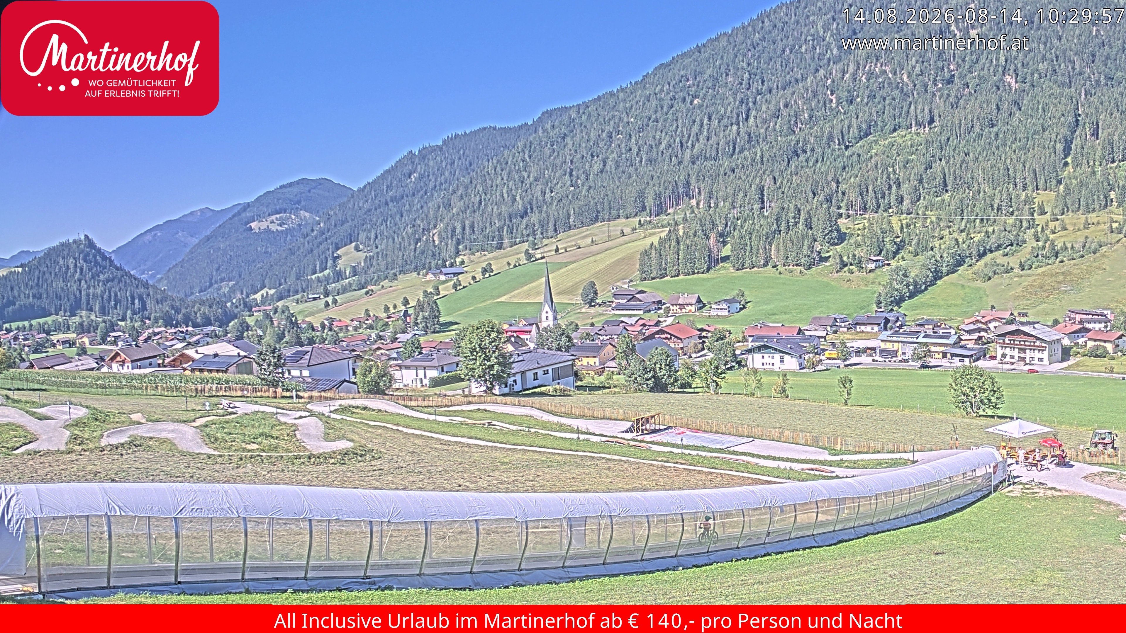 Archiv Foto Webcam Sicht auf St. Martin am Tennengebirge