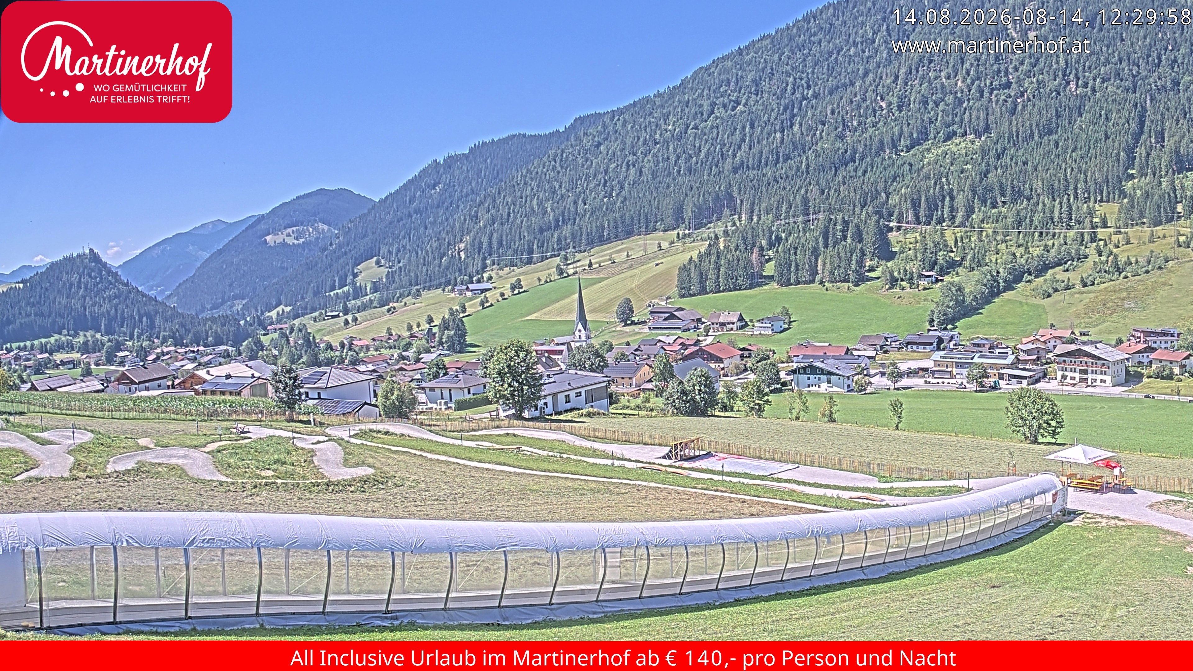 Archiv Foto Webcam Sicht auf St. Martin am Tennengebirge